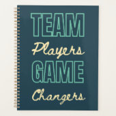 チーム感動的オフィススタッフ企業の プランナー手帳 (正面)