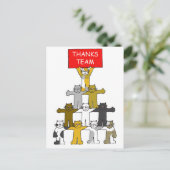 チーム感謝していの猫たち ポストカード (スタンド正面)