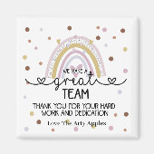 チーム感謝していスタッフのギフトマグネット マグネット (正面)