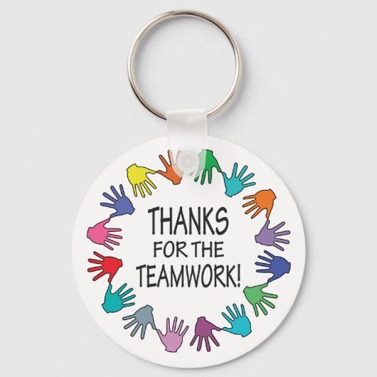 チーム感謝していワークの評価に対して キーホルダー (正面)