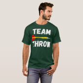 チーム投げダーツボード矢印ゲームプレーヤー Tシャツ (正面フル)