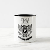 チーム教皇ライフタイムメンバー ツートーンマグカップ (中央)