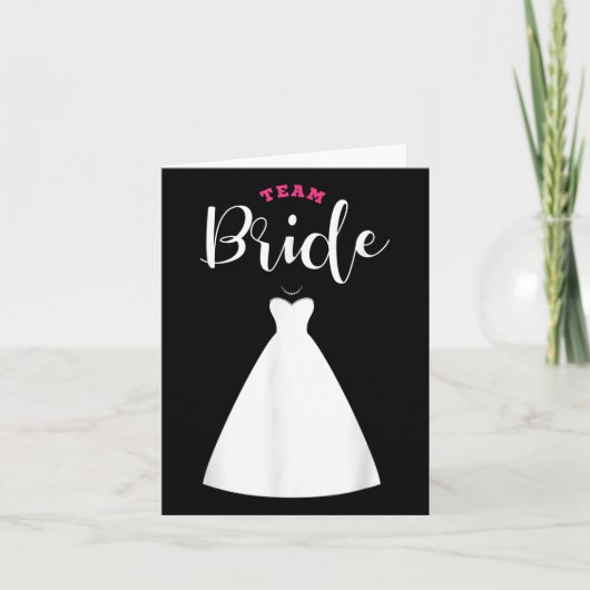 チーム新婦チーム新郎バチュラーパーティ結婚ズ カード (正面)