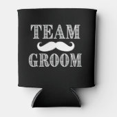 チーム新郎ムスタッシュバチュラーパーティのgroomsmen can 缶クーラー (正面)