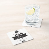 チーム新郎 スクエアペーパーコースター (インサイチュ)