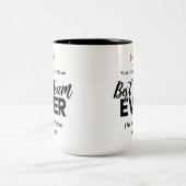 チーム最高のは常に | 名前をカスタムするとロゴ ツートーンマグカップ (中央)