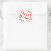 チーム最高のス・スタンプ – 賞,第1戦,チャンピオン,トロフィー スクエアシール (バッグ)