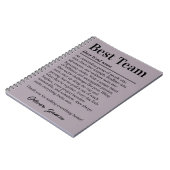 チーム最高の定定の従業員カスタムの評価 ノートブック (左側)