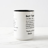 チーム最高の定義の従業員の評価のカスタム ツートーンマグカップ (中央)