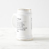チーム最高の定義の従業員の評価のカスタム ビールジョッキ (正面左)