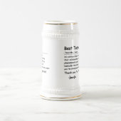 チーム最高の定義の従業員の評価のカスタム ビールジョッキ (中央)