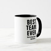 チーム最高の・エバー・ビジネス・オフィスパーソナライズされた マグカップ (正面右)