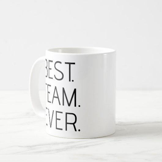 チーム最高のEver - パーソナライズされた Office Teamの写真 コーヒーマグカップ (正面左)