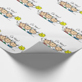 チーム棒の姿のチアリーダーの包装紙は行きます ラッピングペーパー (角)