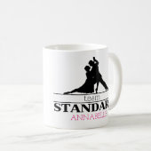 チーム標準パーソナライズされた社交ダンスダンス コーヒーマグカップ (正面右)
