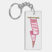 チーム母チーム母チーム母チーム母ママ国旗 キーホルダー (正面左)