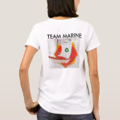 チーム海兵隊員のワイシャツ Tシャツ (裏面)