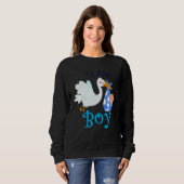 チーム男の子バードジェンダーパーティー男性女性親を明らかにする スウェットシャツ (正面フル)