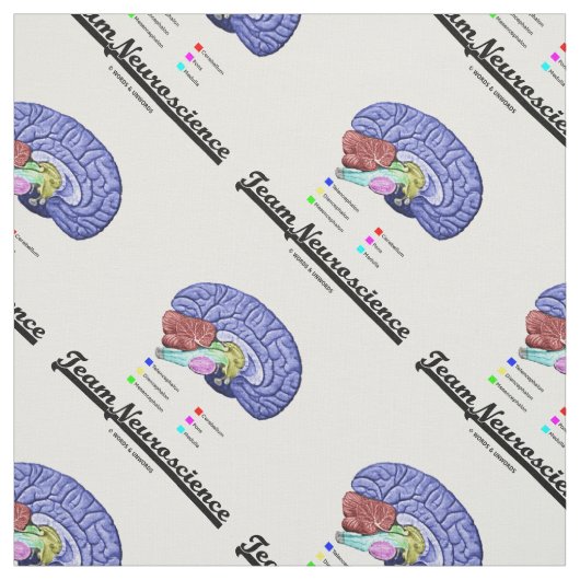 チーム神経科学脳解剖学的姿勢 ファブリック (見本)