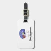 チーム神経科学(頭脳の解剖学の態度) ラゲッジタグ (正面縦)