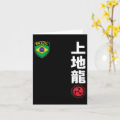 チーム空手植地流ブラジル国旗日本の武術 カード (黄色い花)