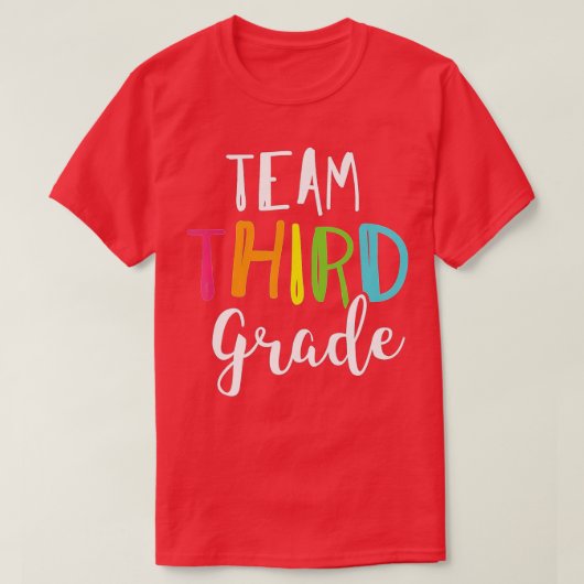 チーム第3学年3年生先生新学期表 Tシャツ (デザイン正面)