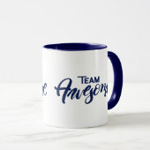 チーム素晴らしいマグ-青 マグカップ (正面右)