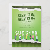 チーム素晴らしス素晴らしスタッフに感謝 招待状 (正面)