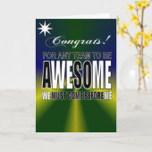 チーム素晴らし作業 カード (黄色い花)