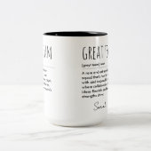 チーム素晴らし定義名前をカスタムするの評価 ツートーンマグカップ (中央)