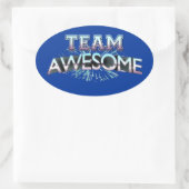 チーム素晴らし 楕円形シール (バッグ)