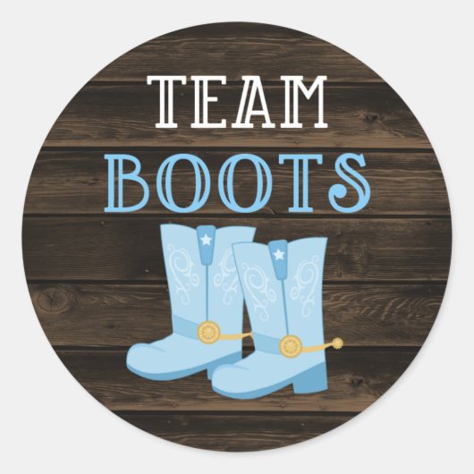 チーム素朴ブーツボーイジェンダーの表示 ラウンドシール (正面)