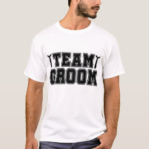 チーム結婚グルームのワードアート Tシャツ
