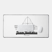 チーム統計ベル曲線正規分布 デスクマット (キーボード&マウス)