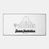 チーム統計ベル曲線正規分布 デスクマット (正面)