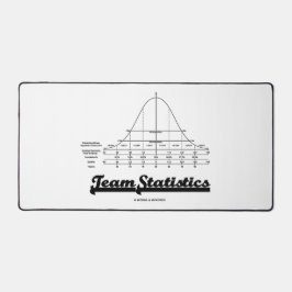 チーム統計ベル曲線正規分布 デスクマット