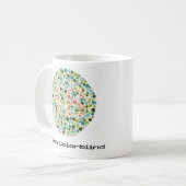 チーム色盲のコーヒー・マグ コーヒーマグカップ (正面左)