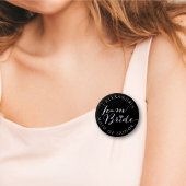 チーム花嫁スクリプトダイヤ結婚モンドのブライダルパーティ 缶バッジ