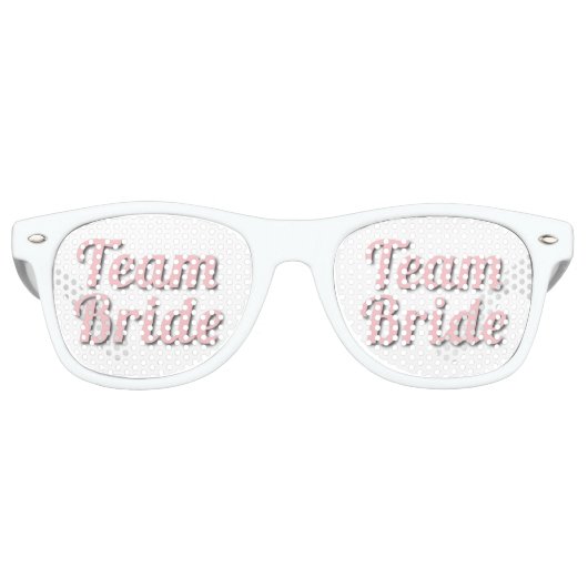 チーム花嫁ピンクの影 レトロサングラス (正面)