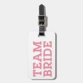 チーム花嫁ピンク ラゲッジタグ (正面縦)