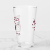 チーム花嫁結婚のブライダルパーティ花嫁ガウン タンブラーグラス (左)