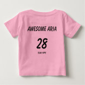 チーム誇大宣伝(素晴らしい詠唱のTシャツのベビーかtodler) ベビーTシャツ (裏面)