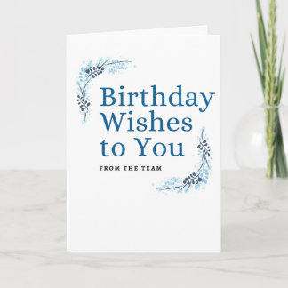 チーム誕生日カード シーズンカード