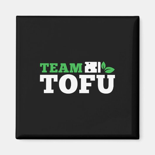 チーム豆腐トレーニングビーガンボディビルフィットネス工場 マグネット (正面)