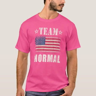 チーム通常米レトロヴィンテージ米国国旗7月4日 Tシャツ