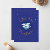 「チーム遊アースに向けて」カスタムグローバル行動主義 ノートカード (正面/裏面インサイチュ)