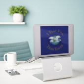 「チーム遊アースに向けて」ユニティのメッセージ シール (デスク上のノートパソコン)