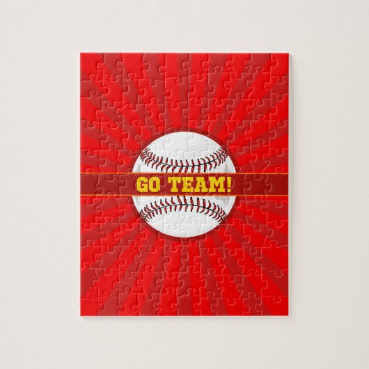 チーム野球に行く ジグソーパズル (縦)