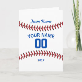 チーム野球のスポーツ サンキューカード