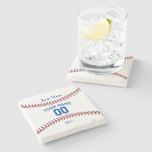 チーム野球のスポーツ ストーンコースター (横)